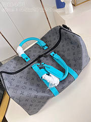 Louis Vuitton LV Keepall Bandoulière 45 Turquoise 45 x 27 x 20 cm - 3