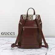 Gucci Horsebit 1955 Backpack Brown 27x35x16.5cm - 6