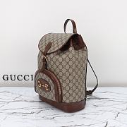 Gucci Horsebit 1955 Backpack Brown 27x35x16.5cm - 5