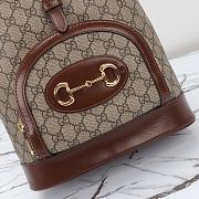 Gucci Horsebit 1955 Backpack Brown 27x35x16.5cm - 2