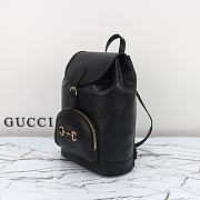 Gucci Horsebit 1955 Backpack Black 27x35x16.5cm - 5