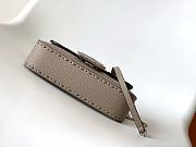 Fendi Baguette Camellia Selleria Bag Dove Grey 20x5x13cm - 6