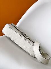 Fendi Baguette Camellia Selleria Bag White Silver 27x15x6cm - 2