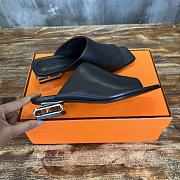 Hermes Black Slides 2.5cm - 3