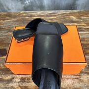 Hermes Black Slides 2.5cm - 2