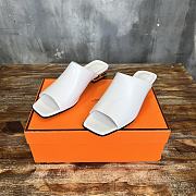 Hermes White Slides 2.5cm - 1