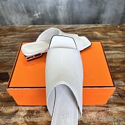 Hermes White Slides 2.5cm - 2