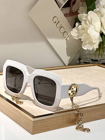 Gucci White Sunglasses