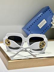 Gucci White Sunglasses - 3