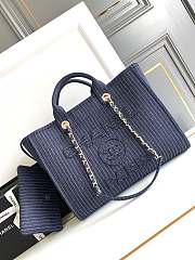 Chanel Shopping Tote Bag Denim 38cm - 1