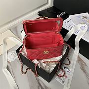 Chanel 24A Top Handle Vanity Case Red Lambskin 17cm - 2