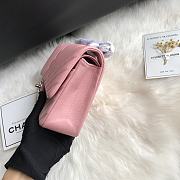 Chanel Flap Bag Pink Lambskin Silver 25cm - 6