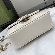 Gucci GG Marmont Mini Top Handle Bag Light Grey 17x13x6cm - 5