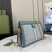 Gucci Ophidia GG Small Shoulder Bag Dusty Blue 26x17.5x8cm - 2