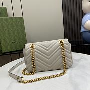 Gucci GG Marmont Mini Shoulder Bag Light Grey 22x13x6cm - 4