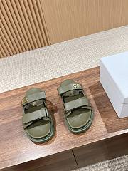 Dior Dioract Slide Green Lambskin - 1