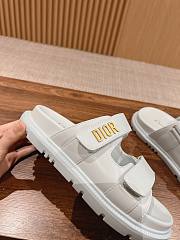 Dior Dioract Slide White Lambskin - 5