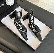 Chanel Slingback Black Heel 6.5cm - 4