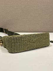 Prada Re-Edition 2005 Crochet Bag Olive Green 22x18x6cm - 6