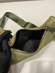 Prada Re-Edition 2005 Crochet Bag Olive Green 22x18x6cm - 4