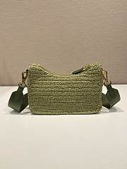 Prada Re-Edition 2005 Crochet Bag Olive Green 22x18x6cm - 3