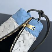 Bottega Veneta Small Loop Camera Bag White Blue 22x15.5x9cm - 5