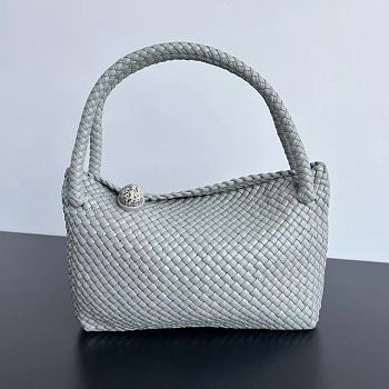 Bottega Veneta Tosca Shoulder Bag Light Grey 27x18x9cm