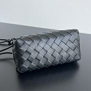 Bottega Veneta Intrecciato Concert Pouch Black 18.5x11.5x8.5cm - 6