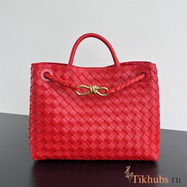 Bottega Veneta Medium Andiamo Red 32.5x24x12cm - 1