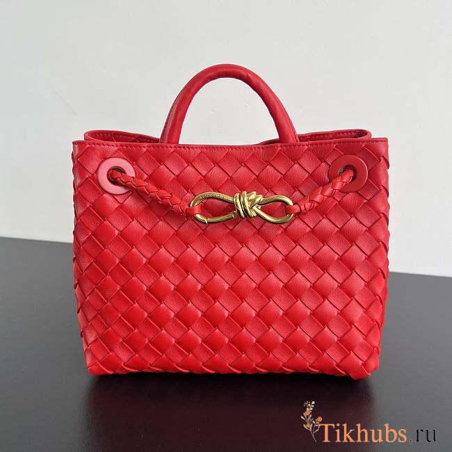 Bottega Veneta Small Andiamo Red 25x22x10.5cm - 1