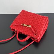 Bottega Veneta Small Andiamo Red 25x22x10.5cm - 4