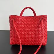 Bottega Veneta Small Andiamo Red 25x22x10.5cm - 2