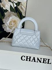 Chanel Kelly Shopper Light Blue Gold Bag 13x19x7cm - 3