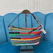 Miu Miu Colour-Block Crochet Shoulder bag 20cm - 4