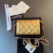 Chanel Wallet Gold Lambskin Chain 11x7cm - 2