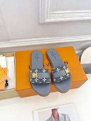 Louis Vuitton LV Grey Slides - 1