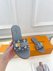 Louis Vuitton LV Grey Slides - 5