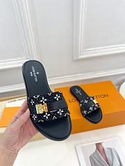 Louis Vuitton LV Black Slides - 2