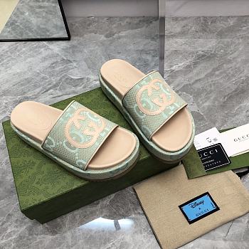 Gucci Green Sandal Slides