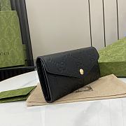 Gucci GG Continental Wallet Black 19x10x3.5cm - 4