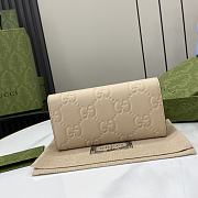 Gucci GG Continental Wallet Beige 19x10x3.5cm - 4