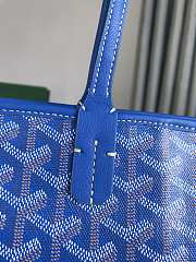 Goyard Large Zipper Tote Blue 49cm - 5