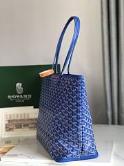 Goyard Large Zipper Tote Blue 49cm - 3