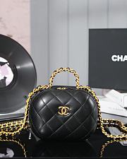 Chanel Vanity Case Black Bag 16.5x13.5x10.5cm - 1