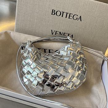 Bottega Veneta Mini Sardine Silver 20x12x2.5cm