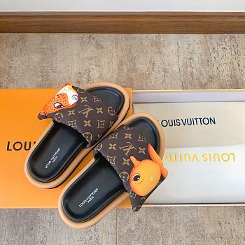 Louis Vuitton LV Pool Pillow Flat Comfort Mule Orange