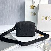 Dior Zipped Pouch Strap Black Gravity Leather 17 x 12.5 x 6 cm - 1