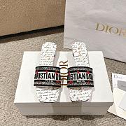 Dior Dioramour Dway Heeled Slide Black White 3.5cm - 5