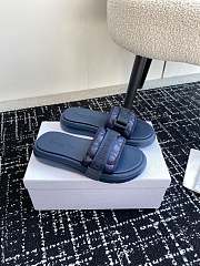 Dior Dioriviera Dio(r)evolution Slide Leather-Effect Blue - 1