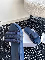 Dior Dioriviera Dio(r)evolution Slide Leather-Effect Blue - 3